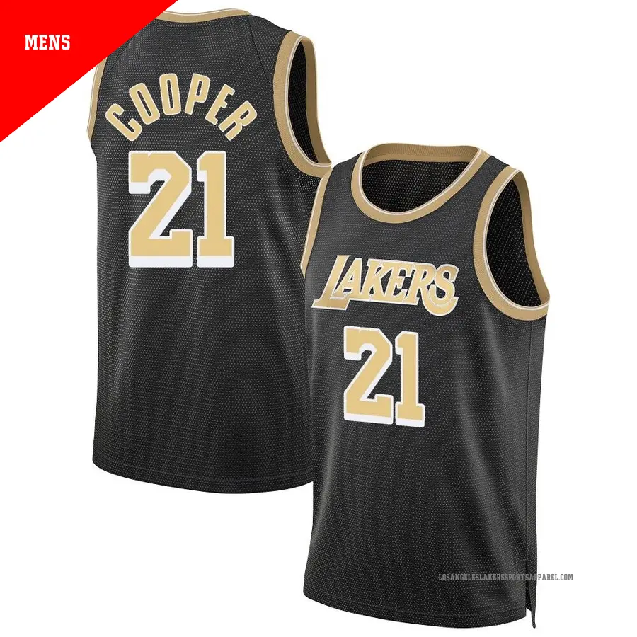 ＃21 Men's Michael Cooper Los Angeles Lakers Black Swingman Select Series Jersey