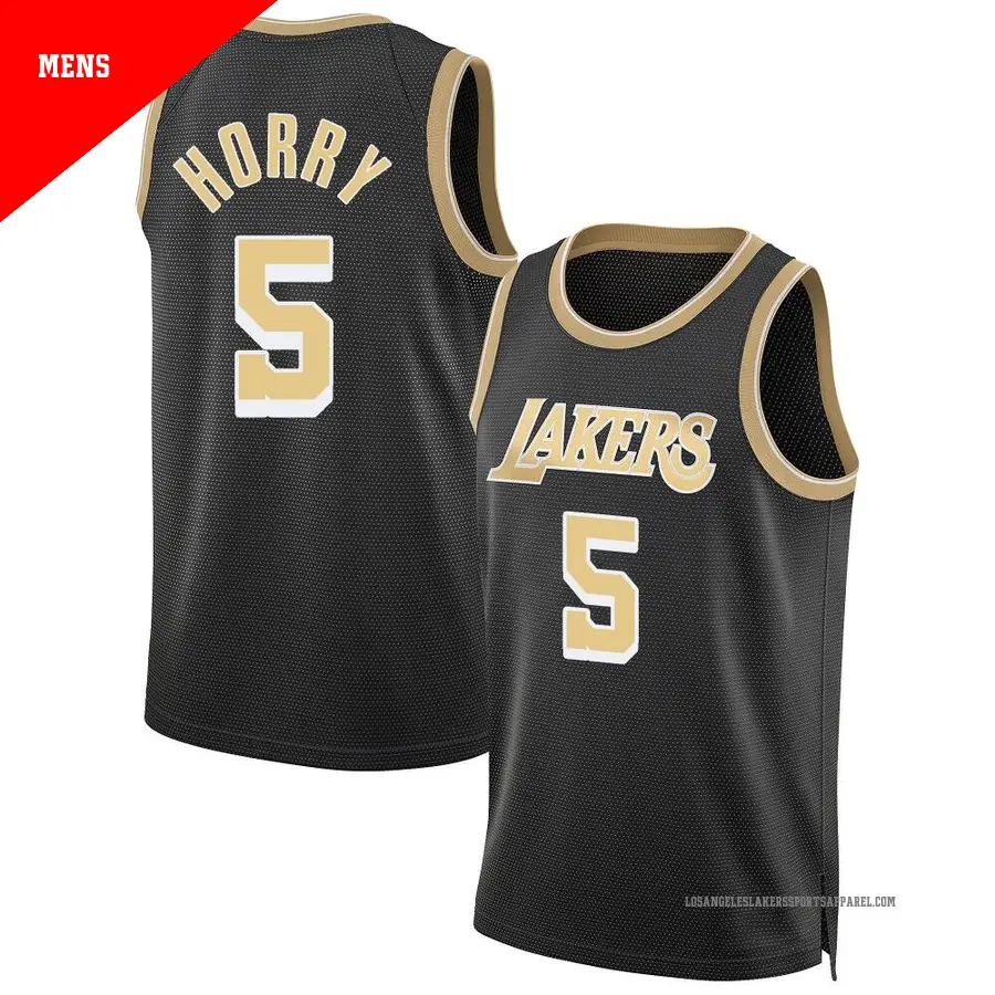 ＃5 Men's Robert Horry Los Angeles Lakers Black Swingman Select Series Jersey