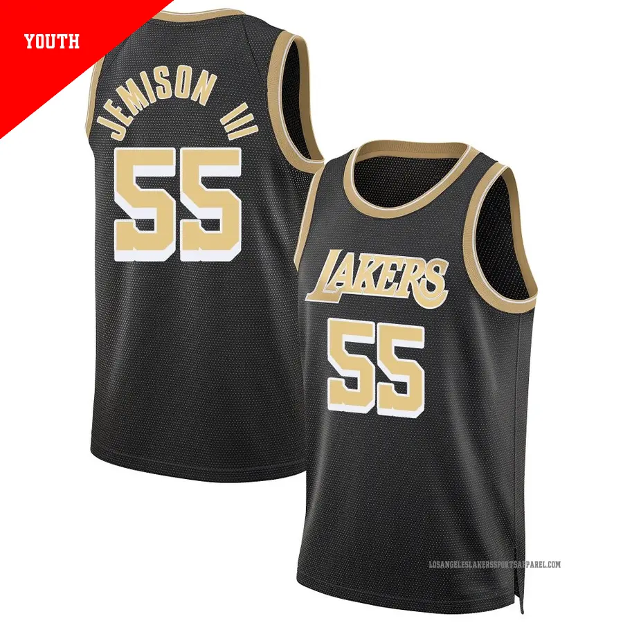 ＃55 Youth Trey Jemison III Los Angeles Lakers Black Swingman Select Series Jersey