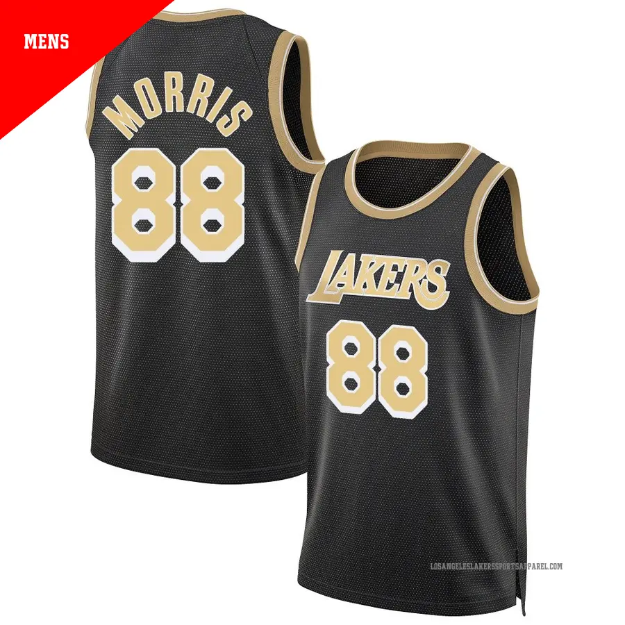 ＃88 Men's Markieff Morris Los Angeles Lakers Black Swingman Select Series Jersey