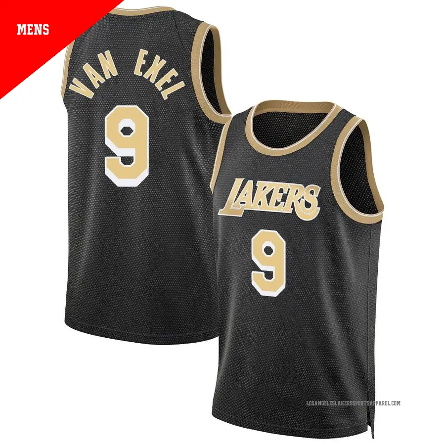 ＃9 Men's Nick Van Exel Los Angeles Lakers Black Swingman Select Series Jersey