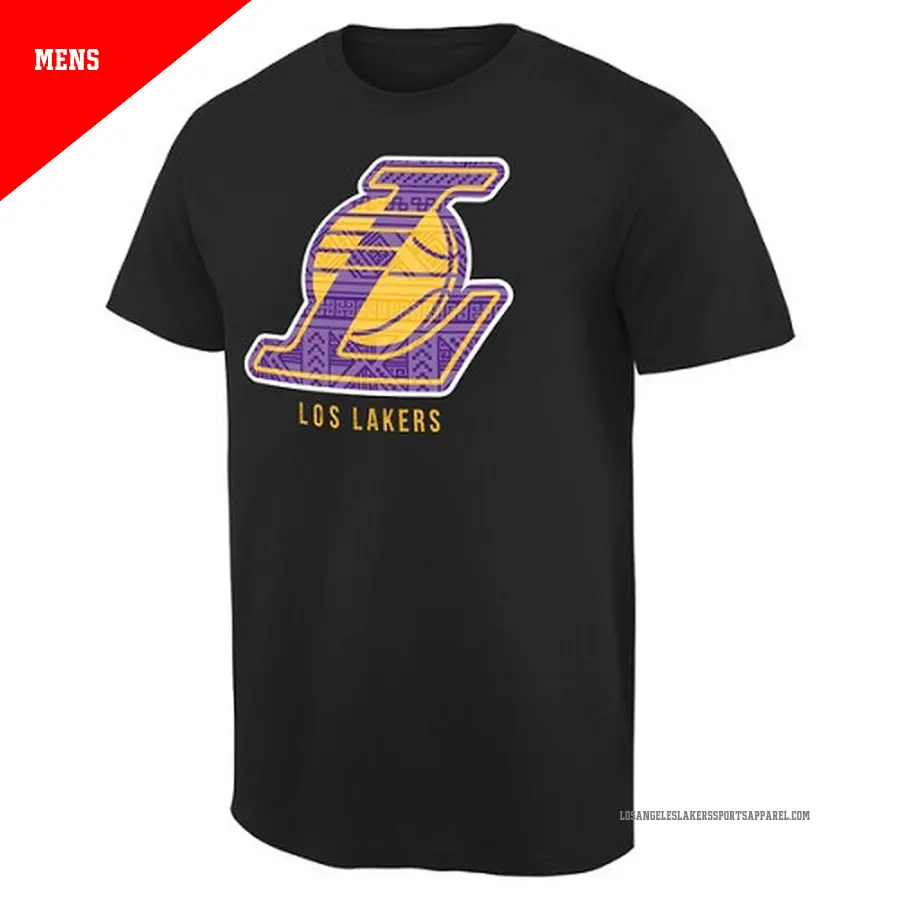 Men's Los Angeles Lakers Black Noches Enebea T-Shirt