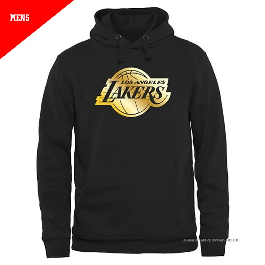 Men's Los Angeles Lakers Gold Collection Pullover HoodieBlack