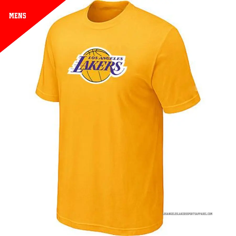 Men's Los Angeles Lakers Yellow Big & Tall Primary Logo T-Shirt