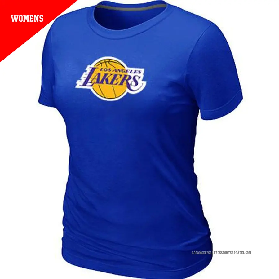 Women's Los Angeles Lakers Blue Big & Tall Primary Logo T-Shirt