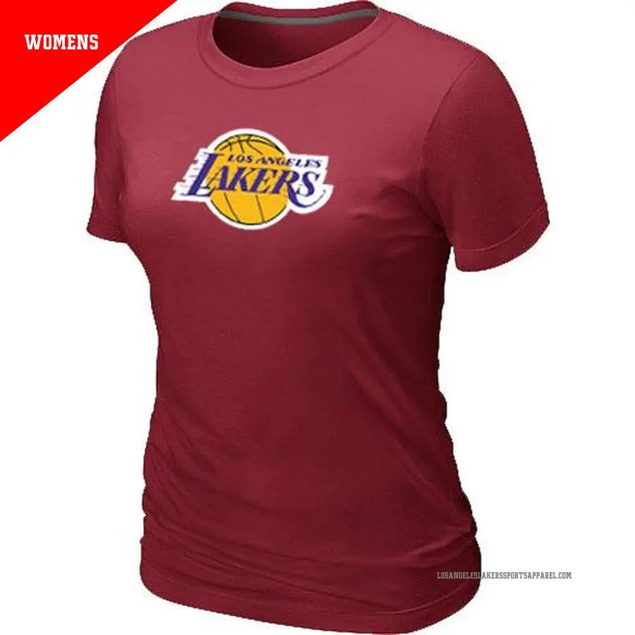 Women's Los Angeles Lakers Red Big & Tall Primary Logo T-Shirt